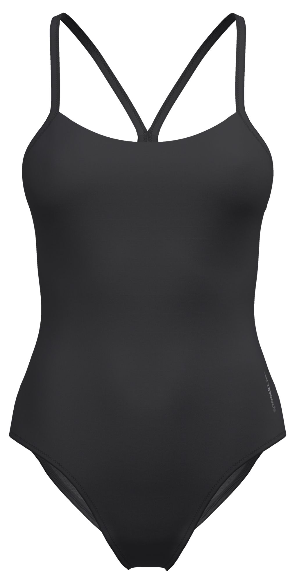 Speedo Women's Solid Racerback One Piece Swimsuit