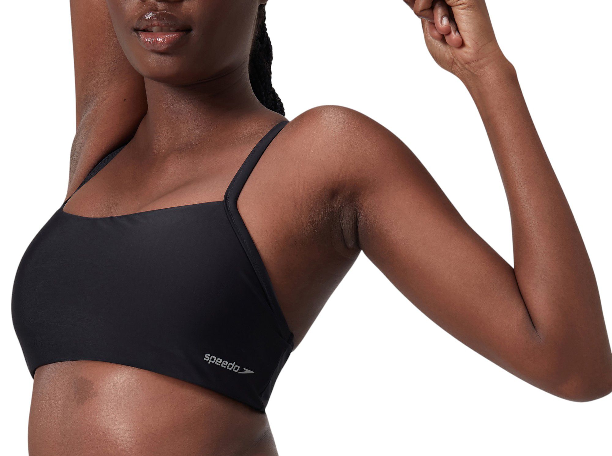 Speedo Women's Solid Racerback Bikini Swim Top