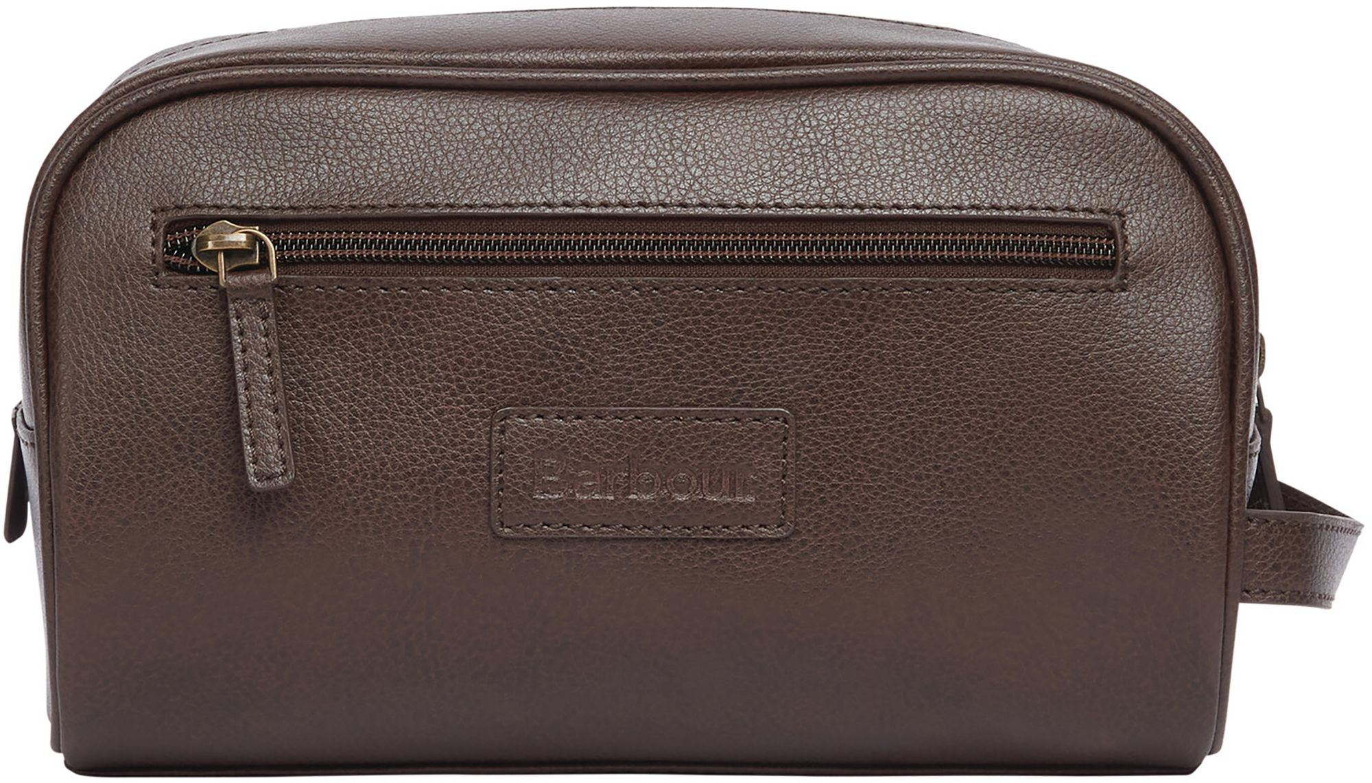 Barbour Leather Washbag