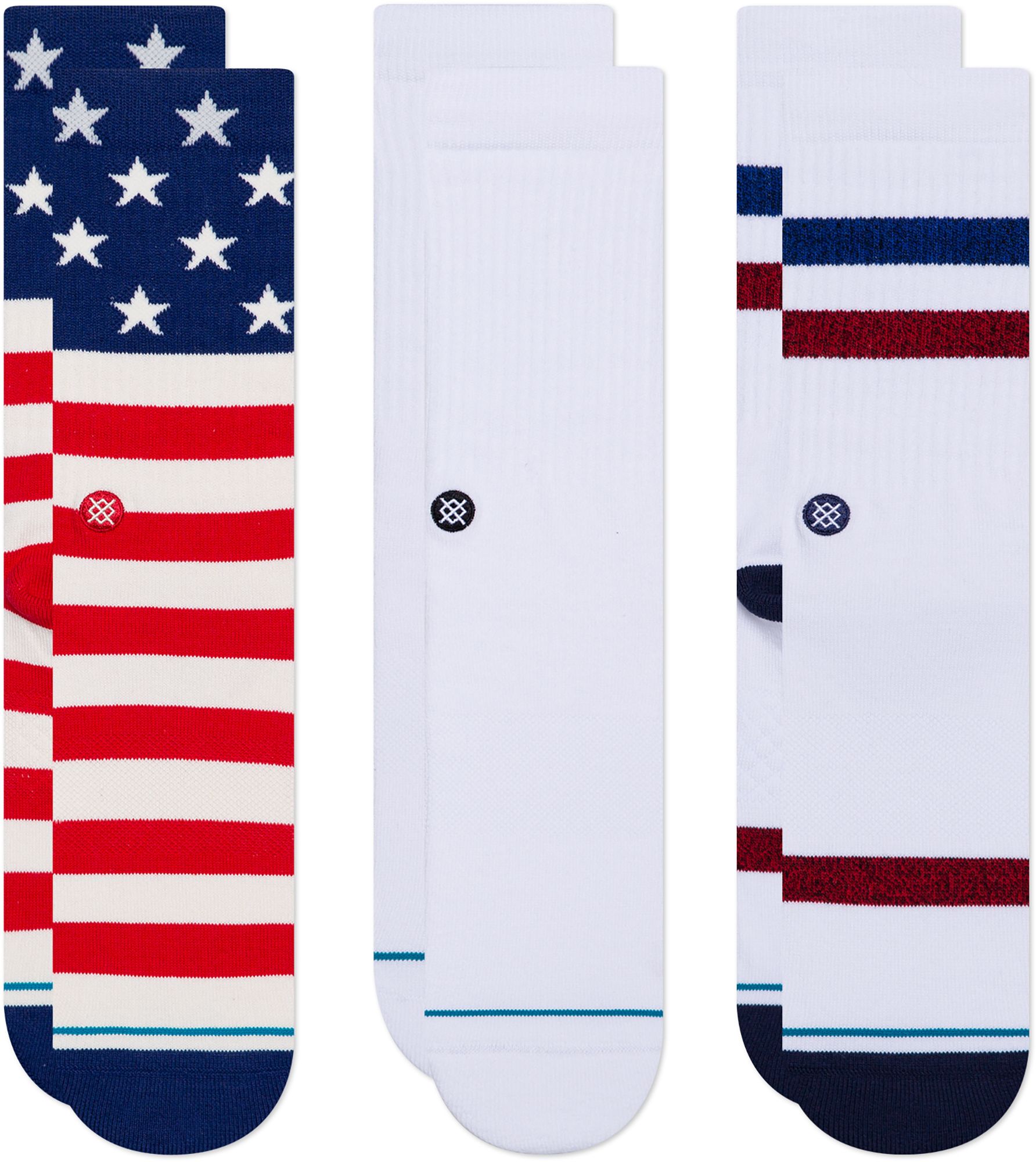 Stance Americana Crew Socks 3 Pack, Women