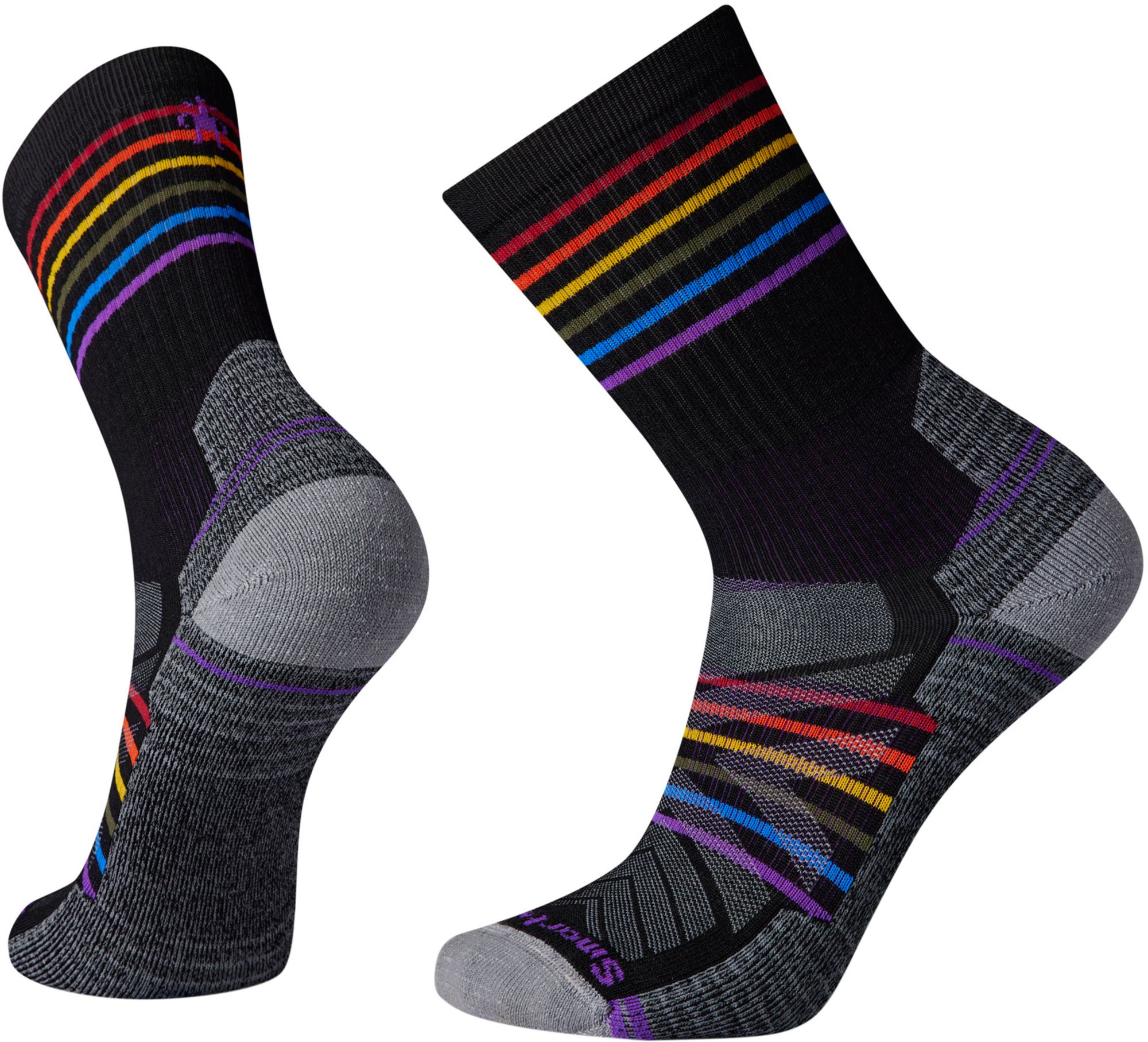 SmartWool Adult Hike Light Cushion Pride Pattern Crew Socks, Men