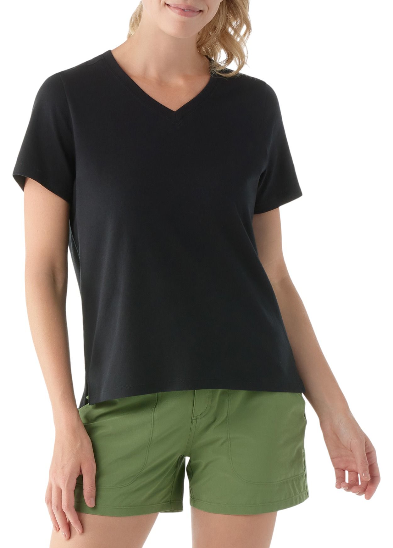 SmartWool Women's Perfect V-Neck Short Sleeve T-Shirt