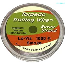 American Fishing Wire Stainless Steel Trolling Wire (Single Strand), Bright  Color, 60 Pound Test, 1000-Feet 