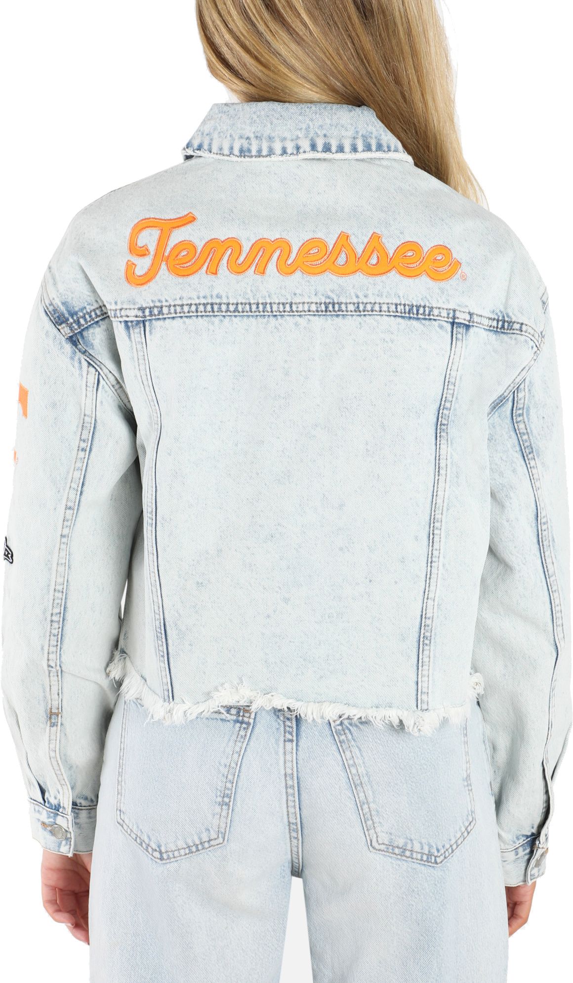 Hype and Vice Women's Tennessee Volunteers Blue Jean Jacket