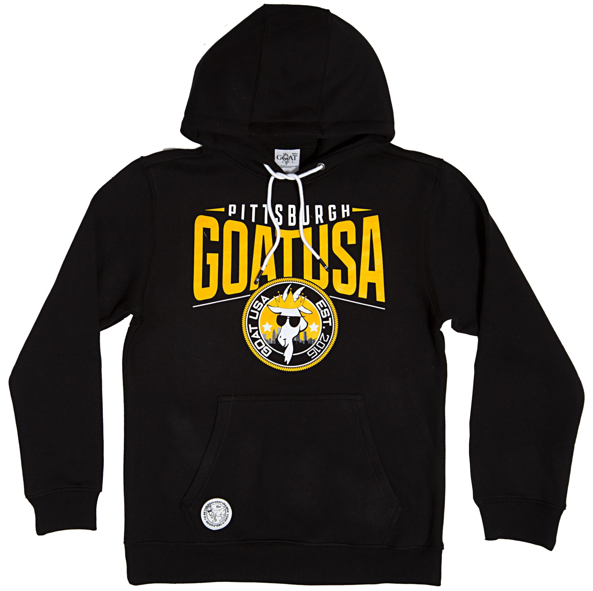 GOAT USA Pittsburgh Patch Hooded Sweatshirt