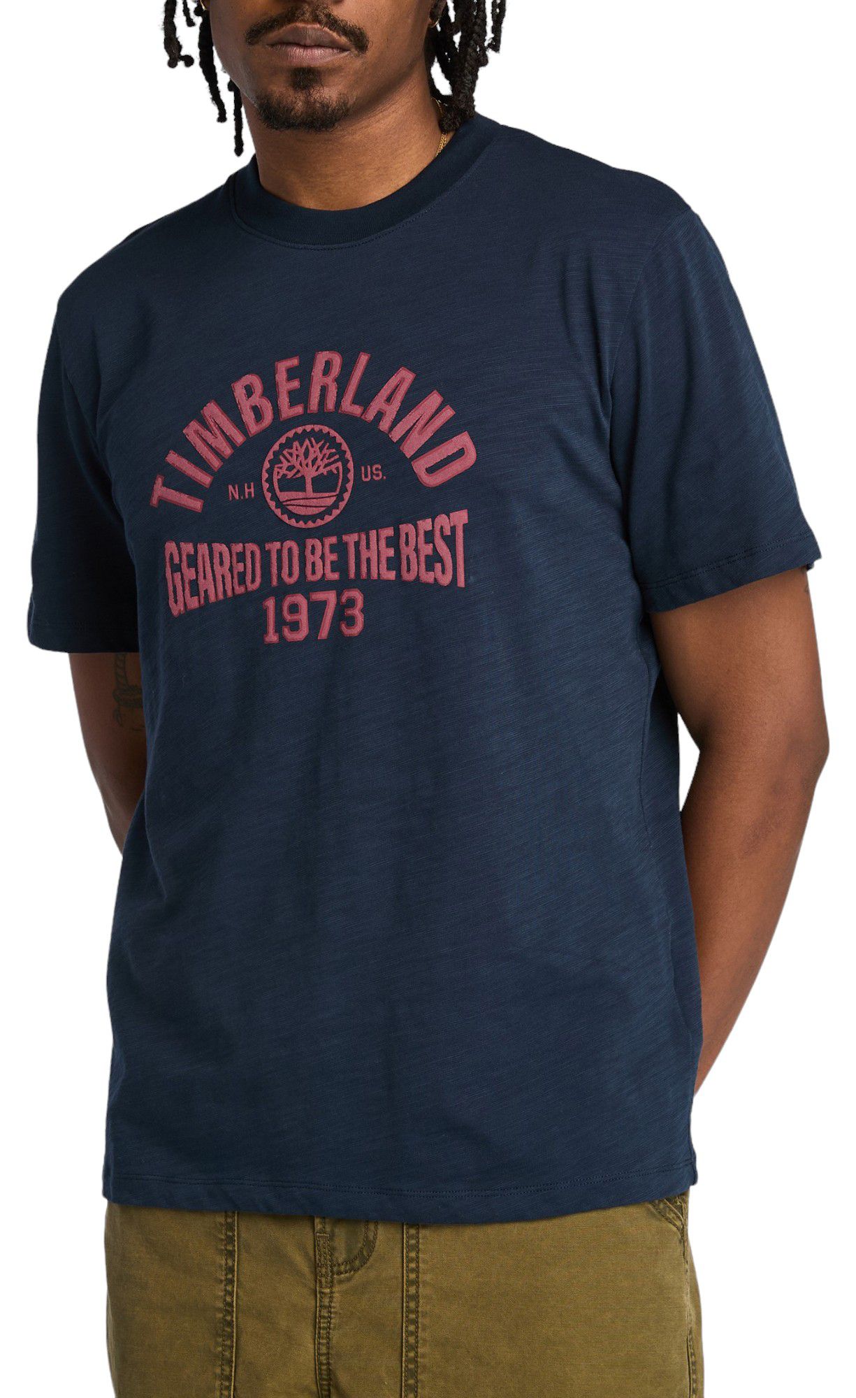 Timberland Men's Seasonal Logo Crew T-Shirt