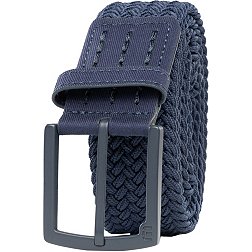 Belt, Royal Blue Multi Color Elastic Braided Belt