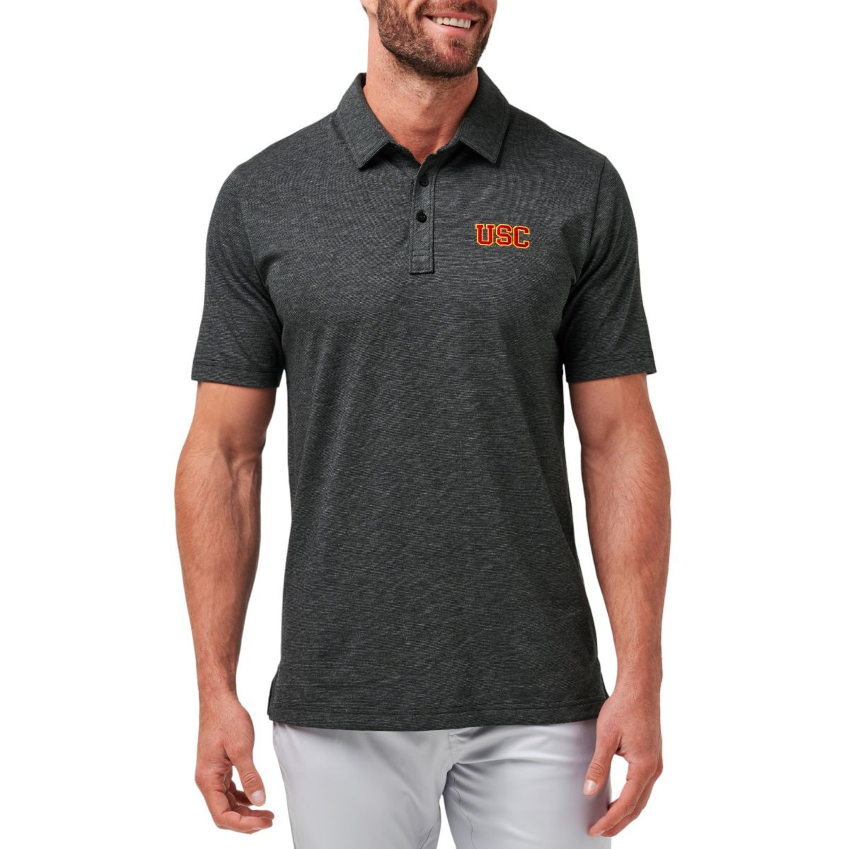 Colosseum Men's Michigan Wolverines Heather Charcoal Twin T