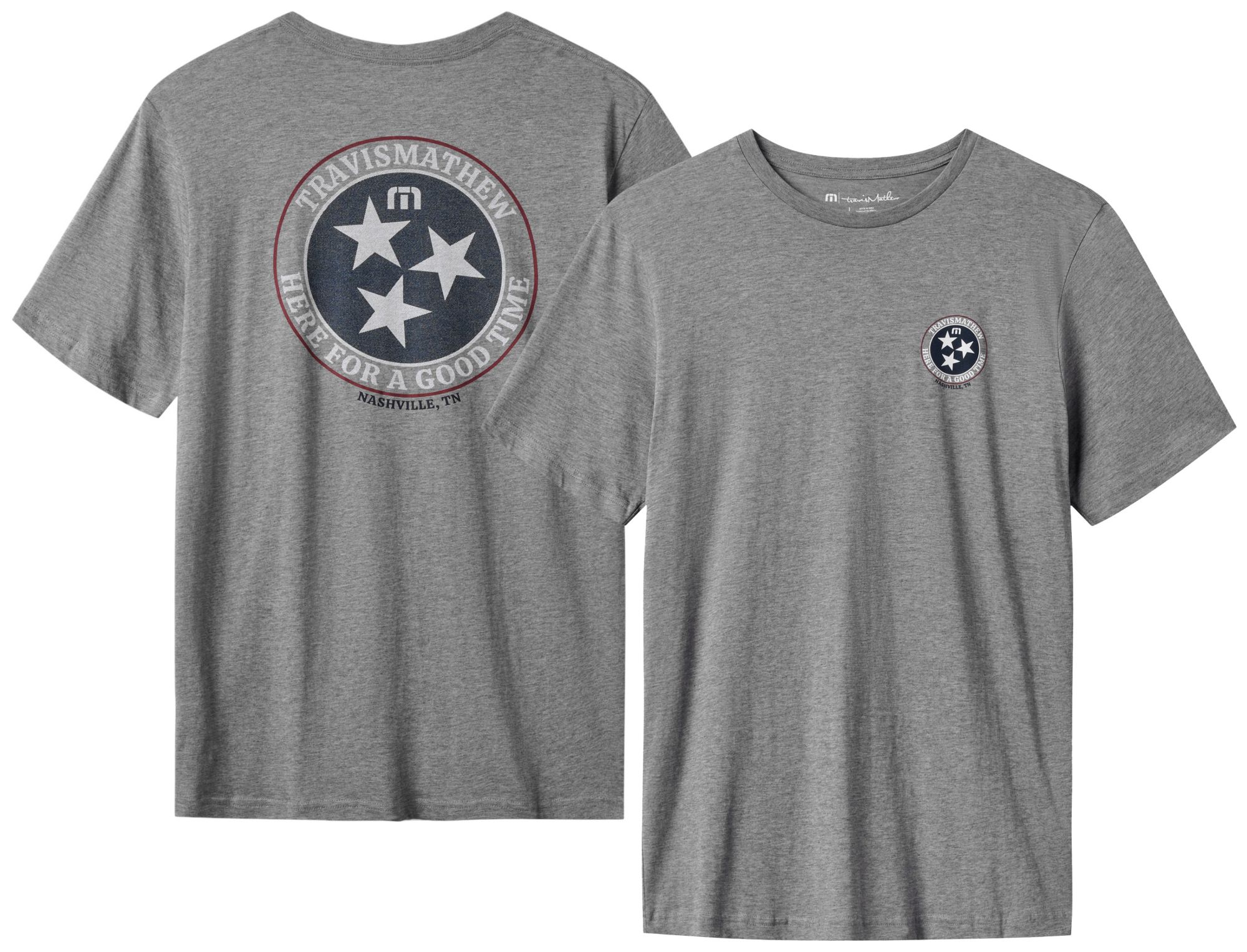 TravisMathew Men's BBQ Master 2.0 TN State Graphic Golf T-Shirt