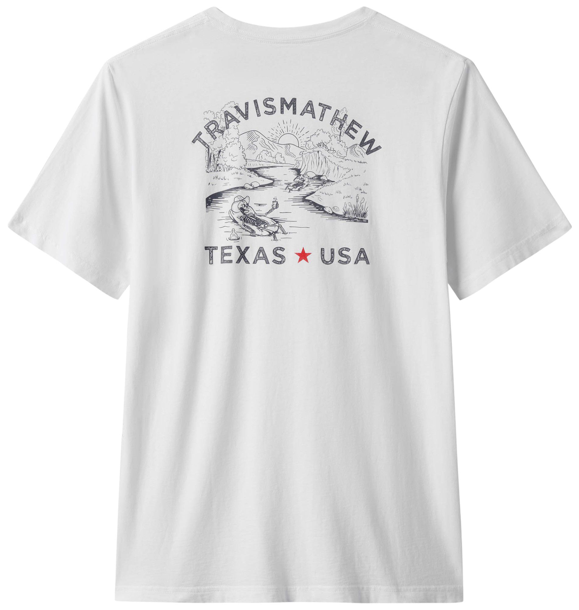 TravisMathew Men's Bracken Cave 2.0 TX State Graphic Golf T-Shirt