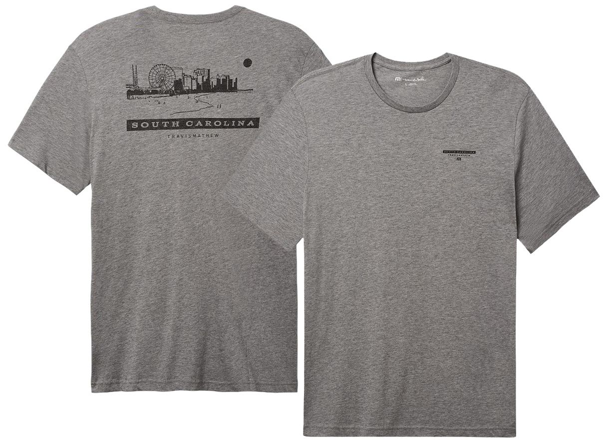 TravisMathew Men's Coast Cruise SC State Graphic Golf T-Shirt