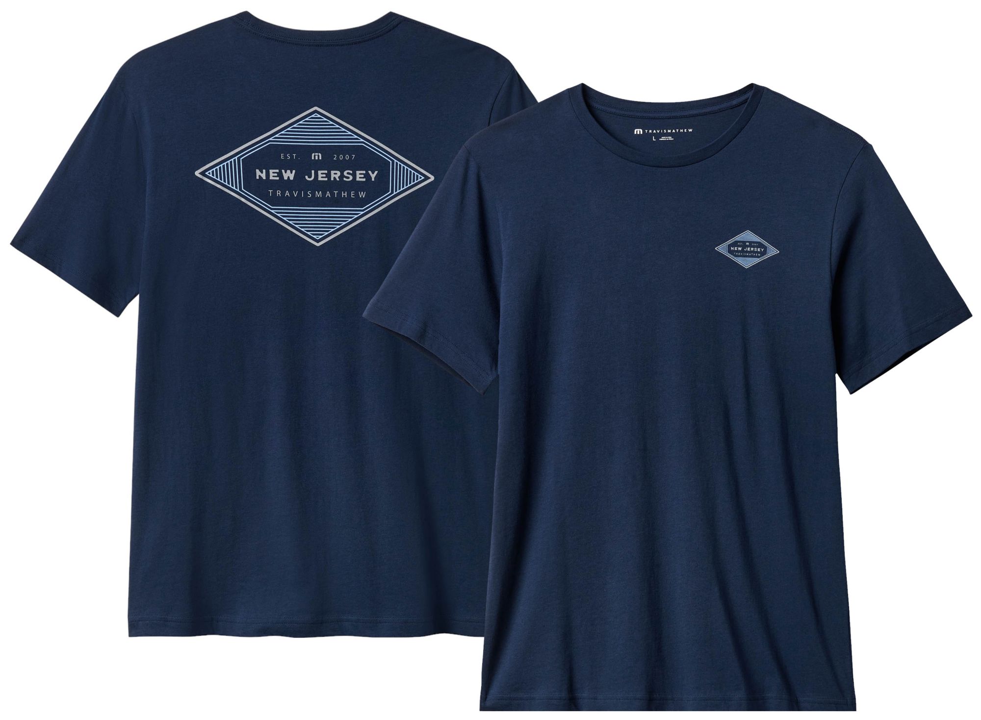 TravisMathew Men's Deck Dweller NJ State Graphic Golf T-Shirt