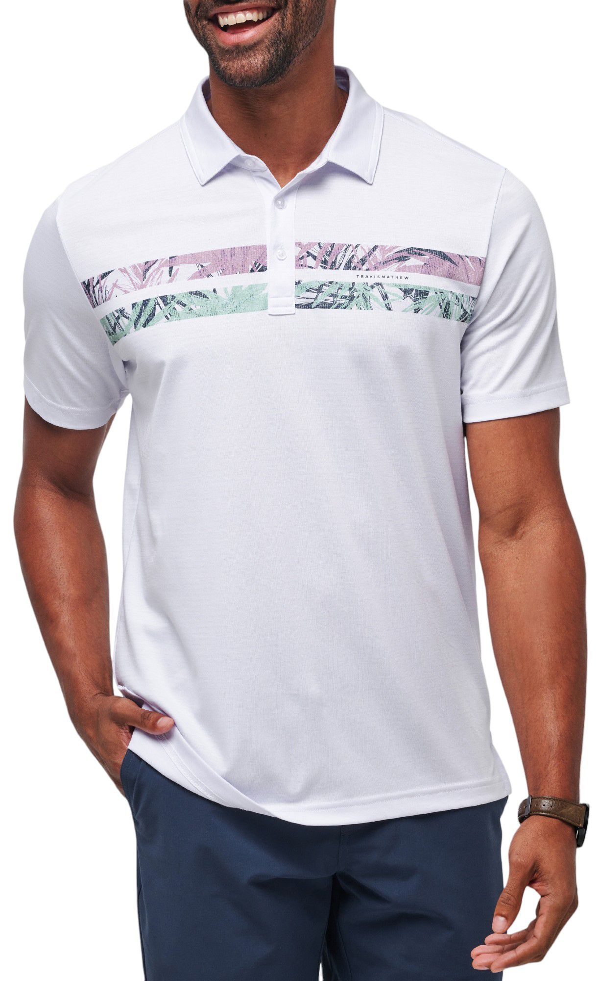 TravisMathew Men's Sand Shaker Golf Polo