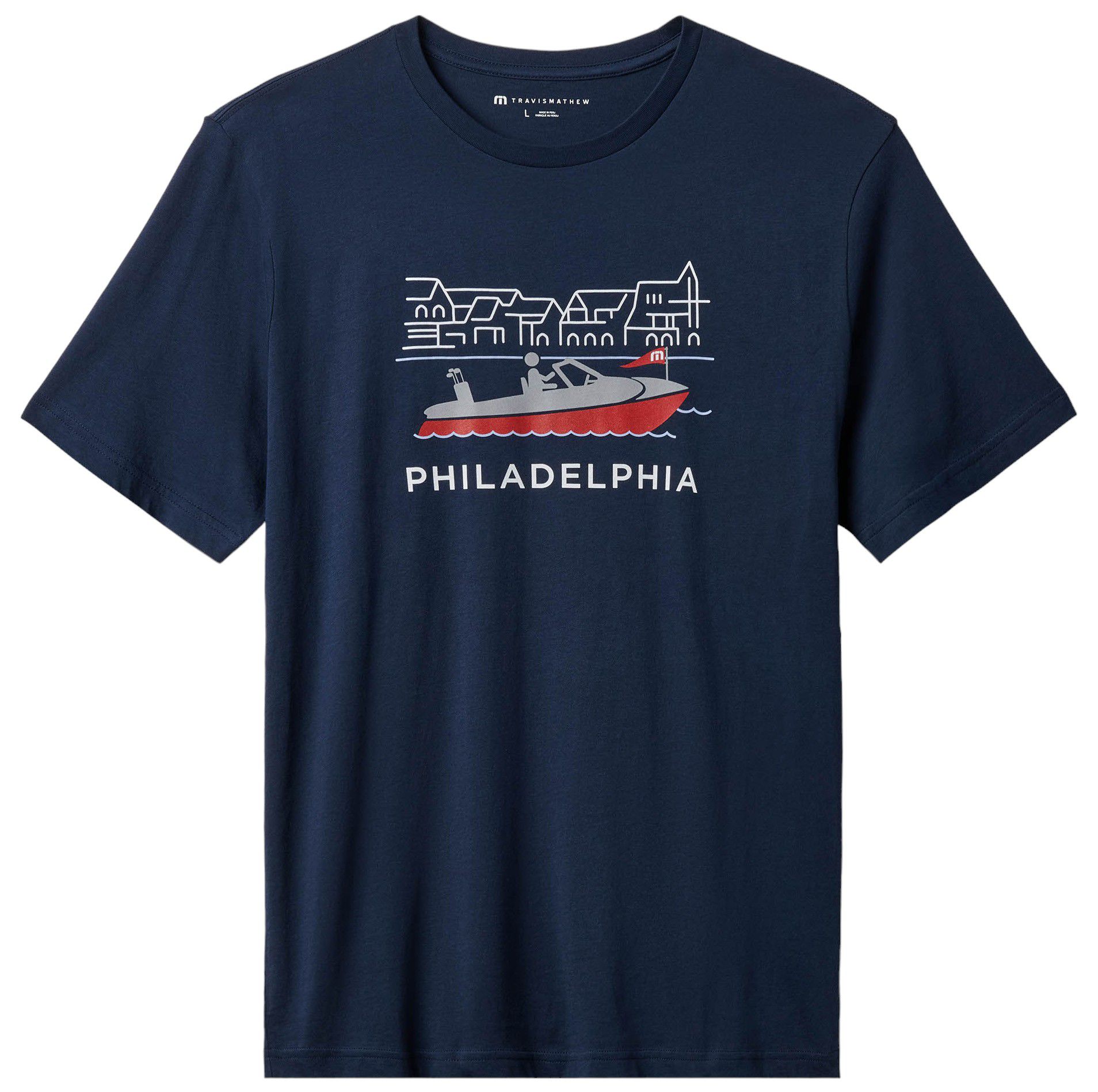 TravisMathew Men's Tow Boat PA State Graphic Golf T-Shirt