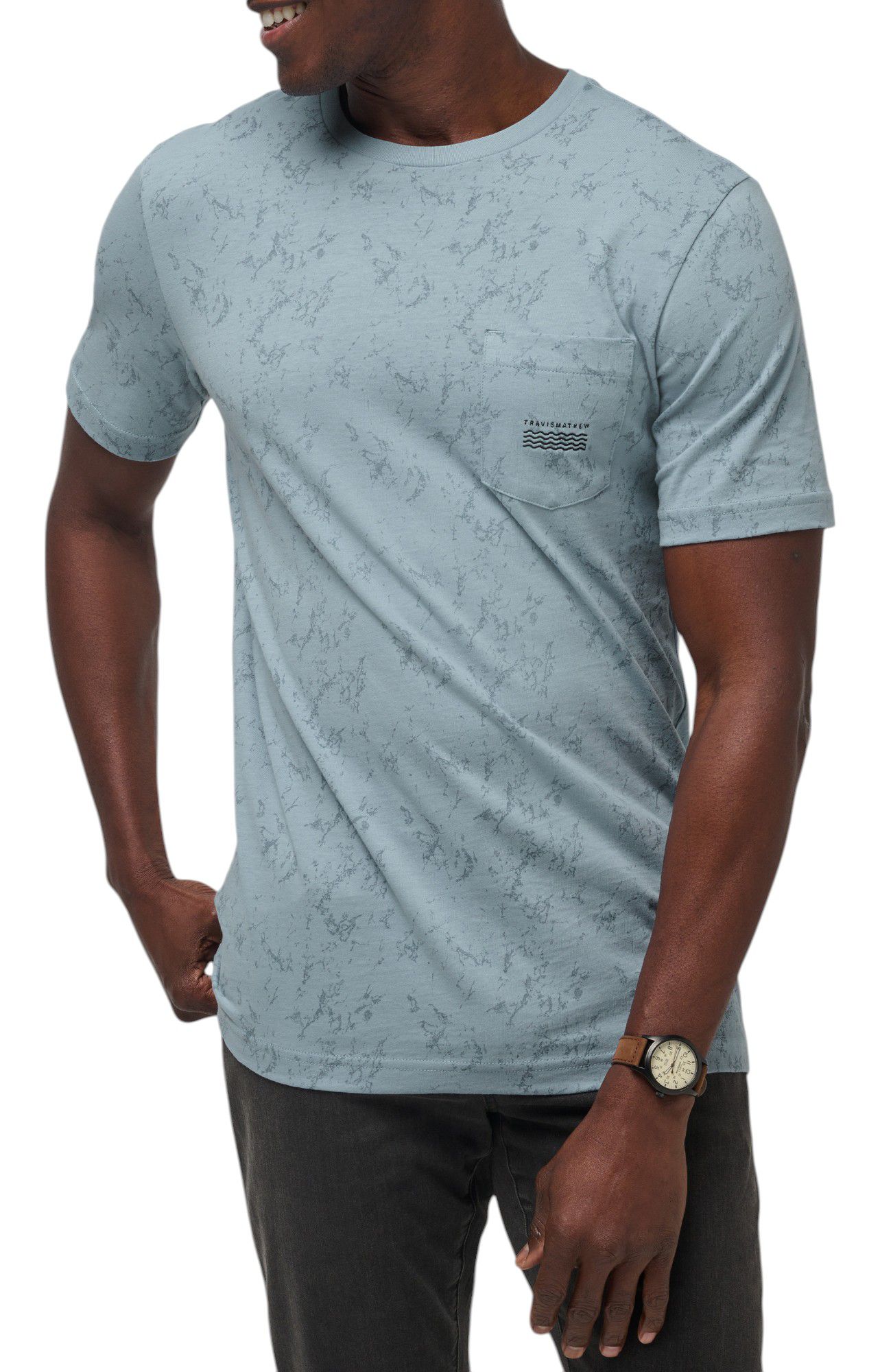 TravisMathew Men's Warmer Tides Pocket T-Shirt