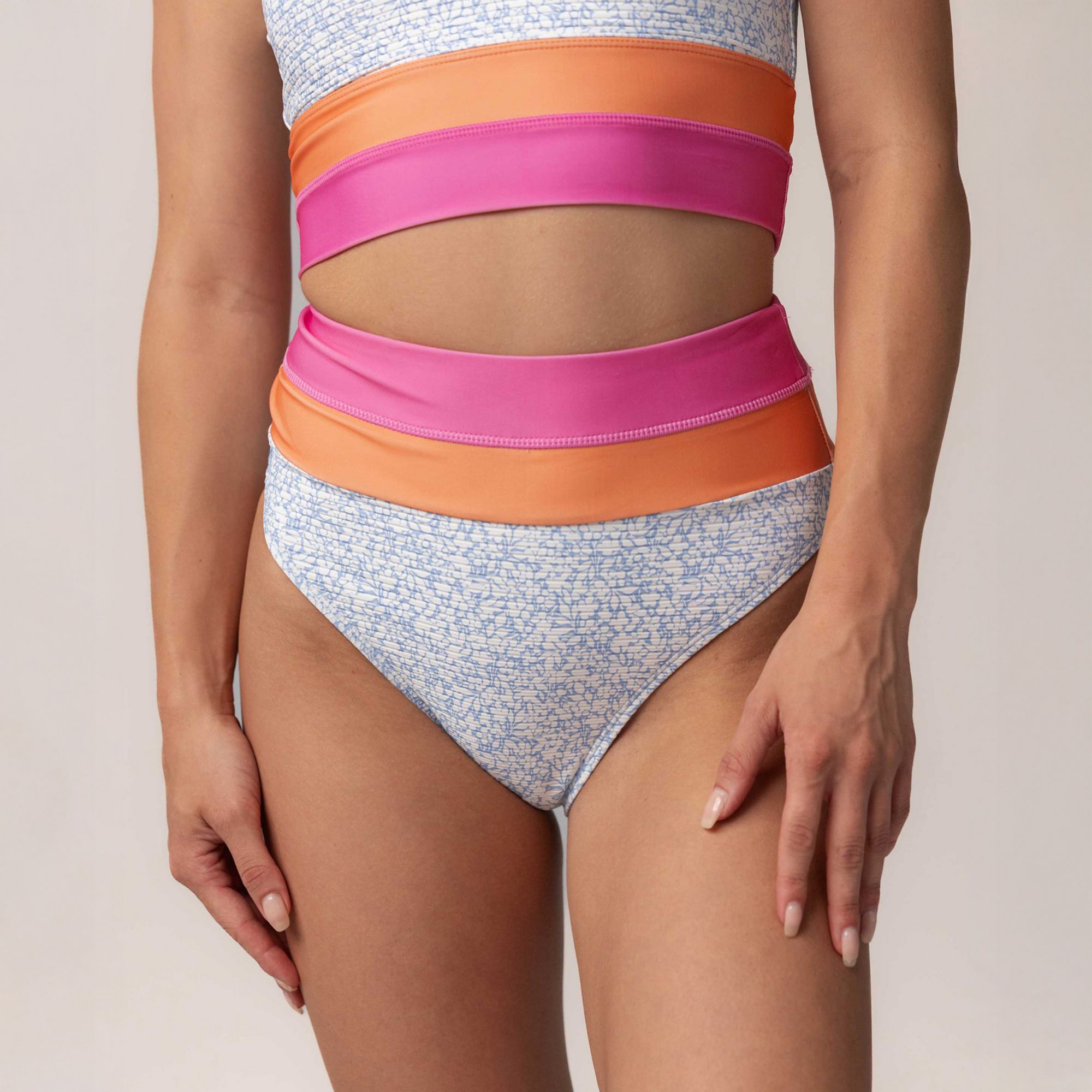 Nani Swimwear Women's Colorblock High Leg Bottom