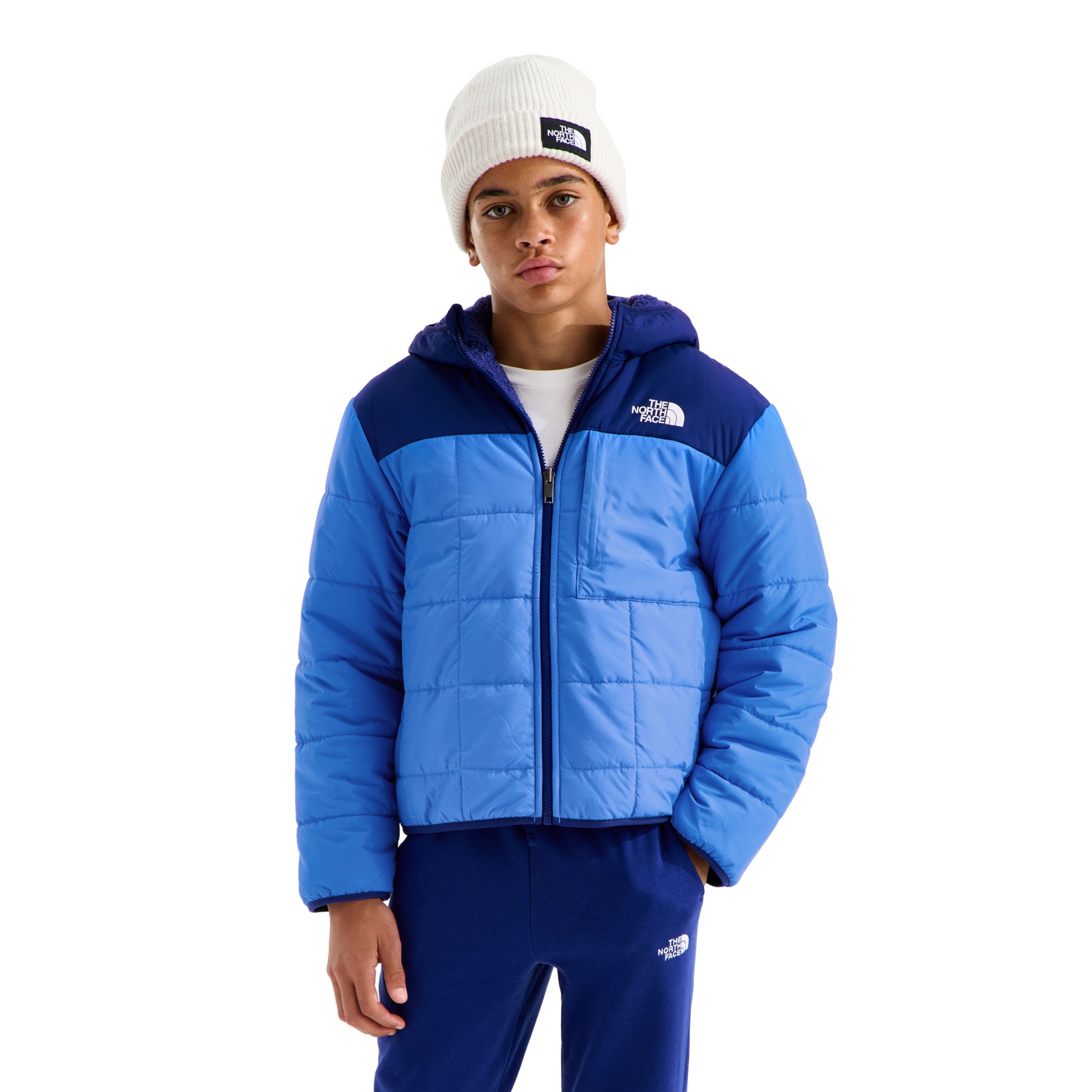 The North Face Boys' Reversible Shasta Hooded Full-Zip Jacket