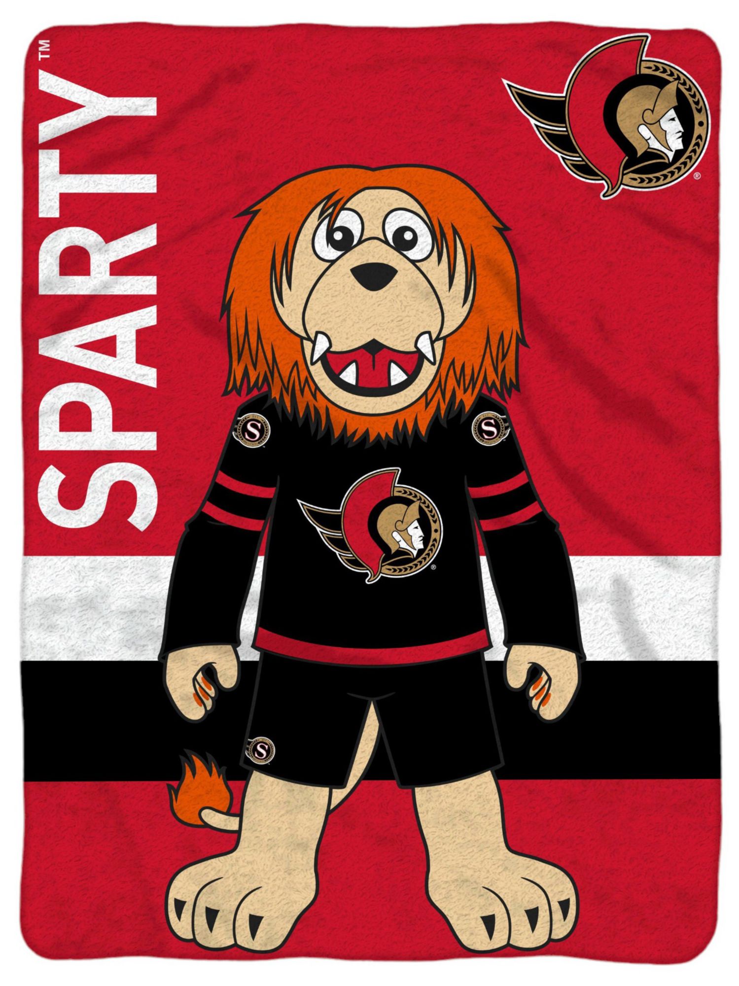 Uncanny Brands Ottawa Senators Sparty Blanket