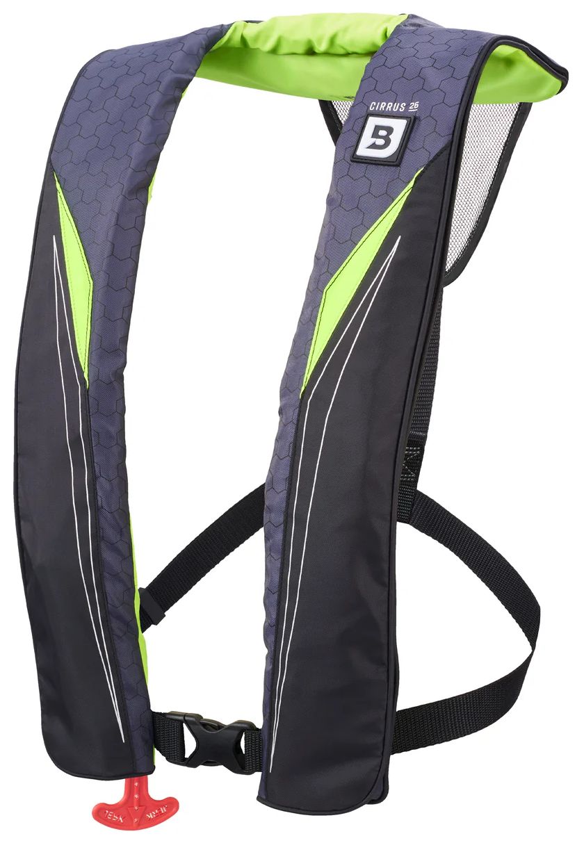Bluestorm Cirrus 26 Automatic/Manual Life Vest, Men's, Adult, Hi Vis Green