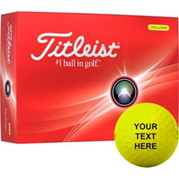 Titleist 2024 TruFeel Yellow Same Number Personalized Golf Balls