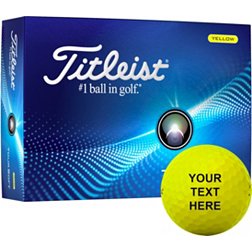 Titleist 2024 Tour Soft Yellow Same Number Personalized Golf Balls