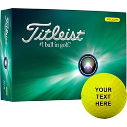 Titleist 2024 AVX Yellow Personalized Golf Balls