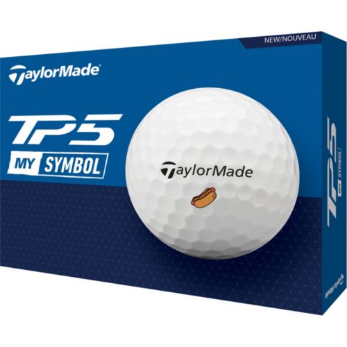 TaylorMade - egg TaylorMade 2024 TP5 MySymbol Bacon & Eggs Golf Balls
