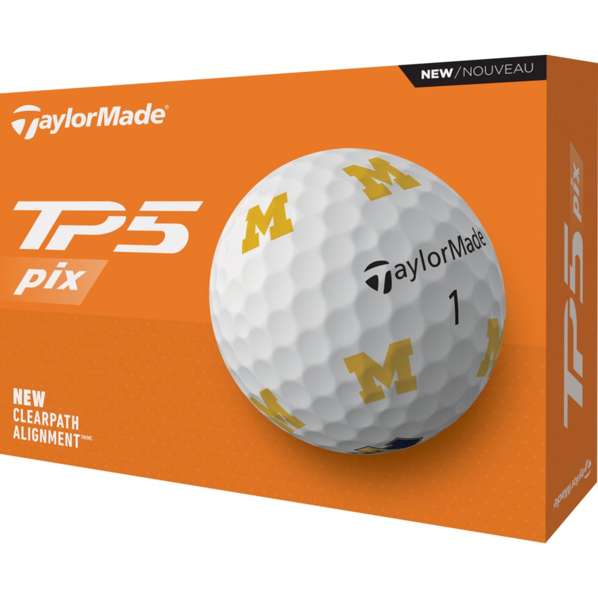 TaylorMade TP5x pix ホワイト 3ダース TaylorMade TP5x Pix Golf Balls White, 5-Layer Construction