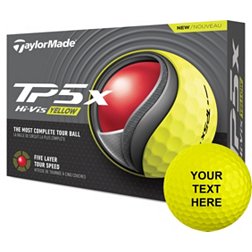 TaylorMade 2024 TP5x Yellow Personalized Golf Balls