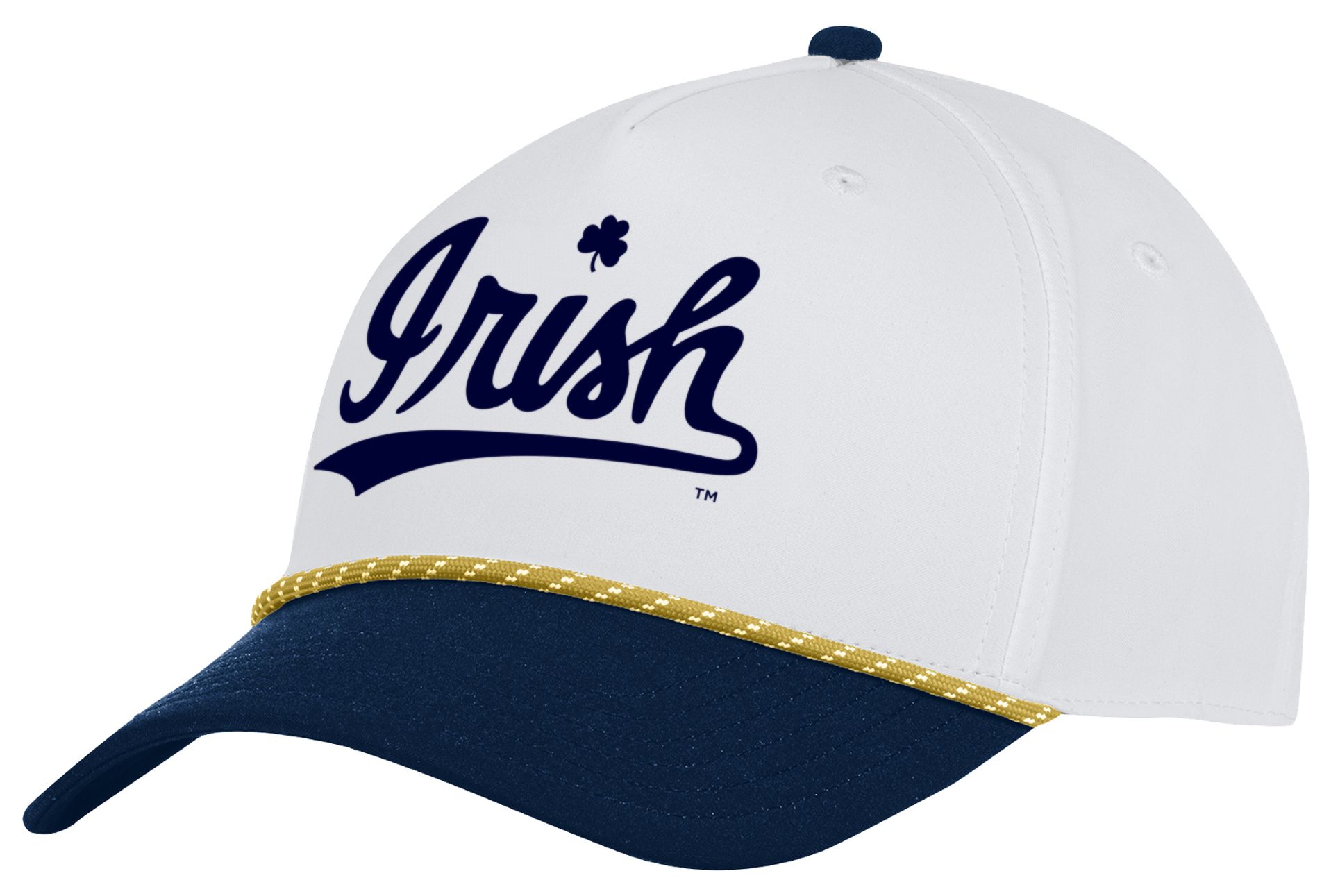 Under Armour Adult Notre Dame Fighting Irish Navy Sideline Rope Snapback Adjustable Hat