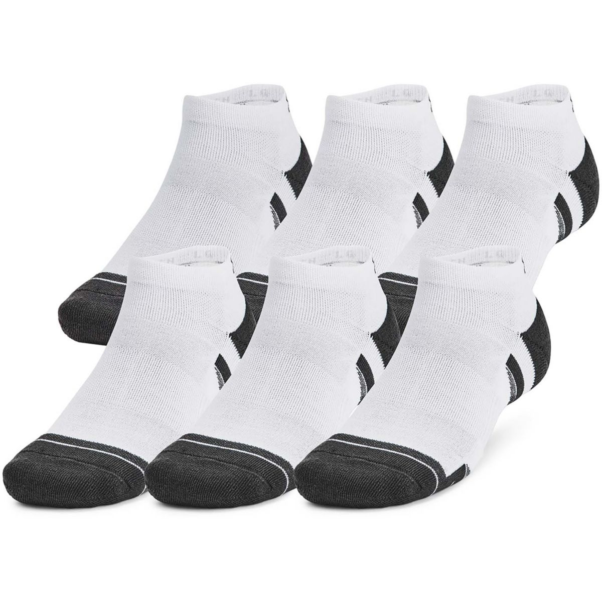 Under Armour - Performance Tech - Lot de 3 paires de chaussettes - Blanc