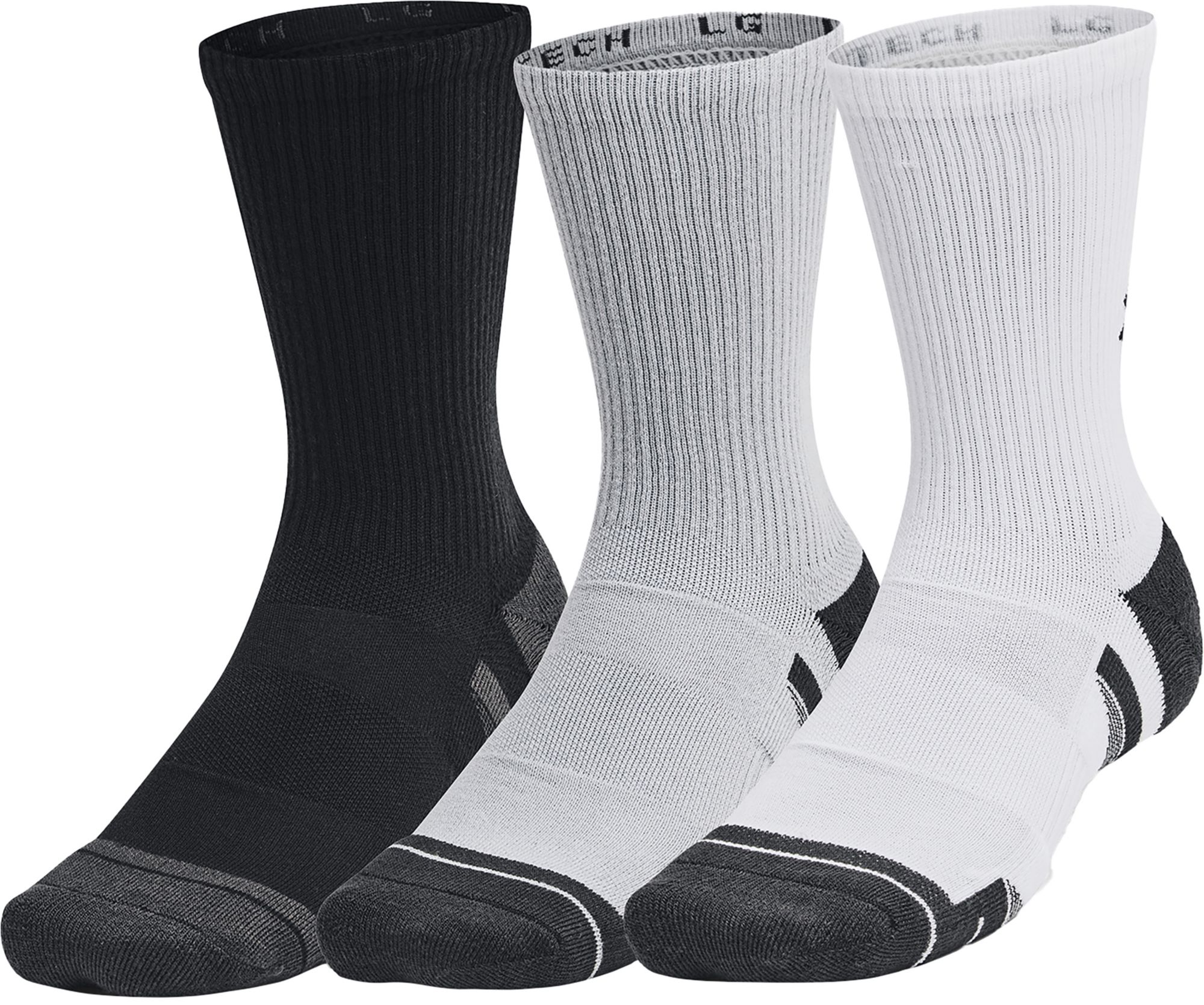Under Armour Unisex UA Performance Tech Crew Socks -  6-Pack