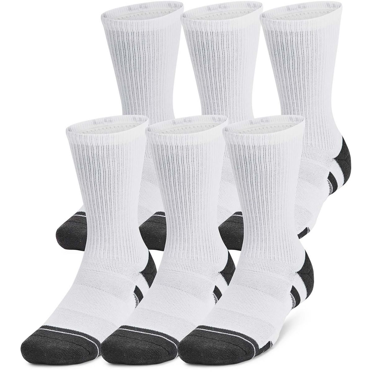 Sac 6 pcs. de Nox Technical Half Socks White Logo Vertical Grey | Pádel