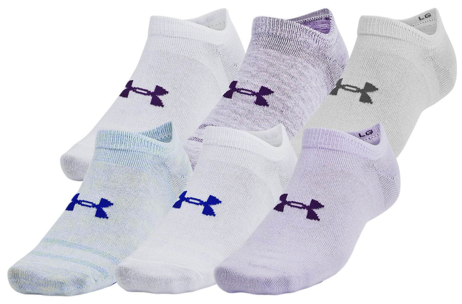 Under Armour Unisex Essential No Show Socks - 6 Pack