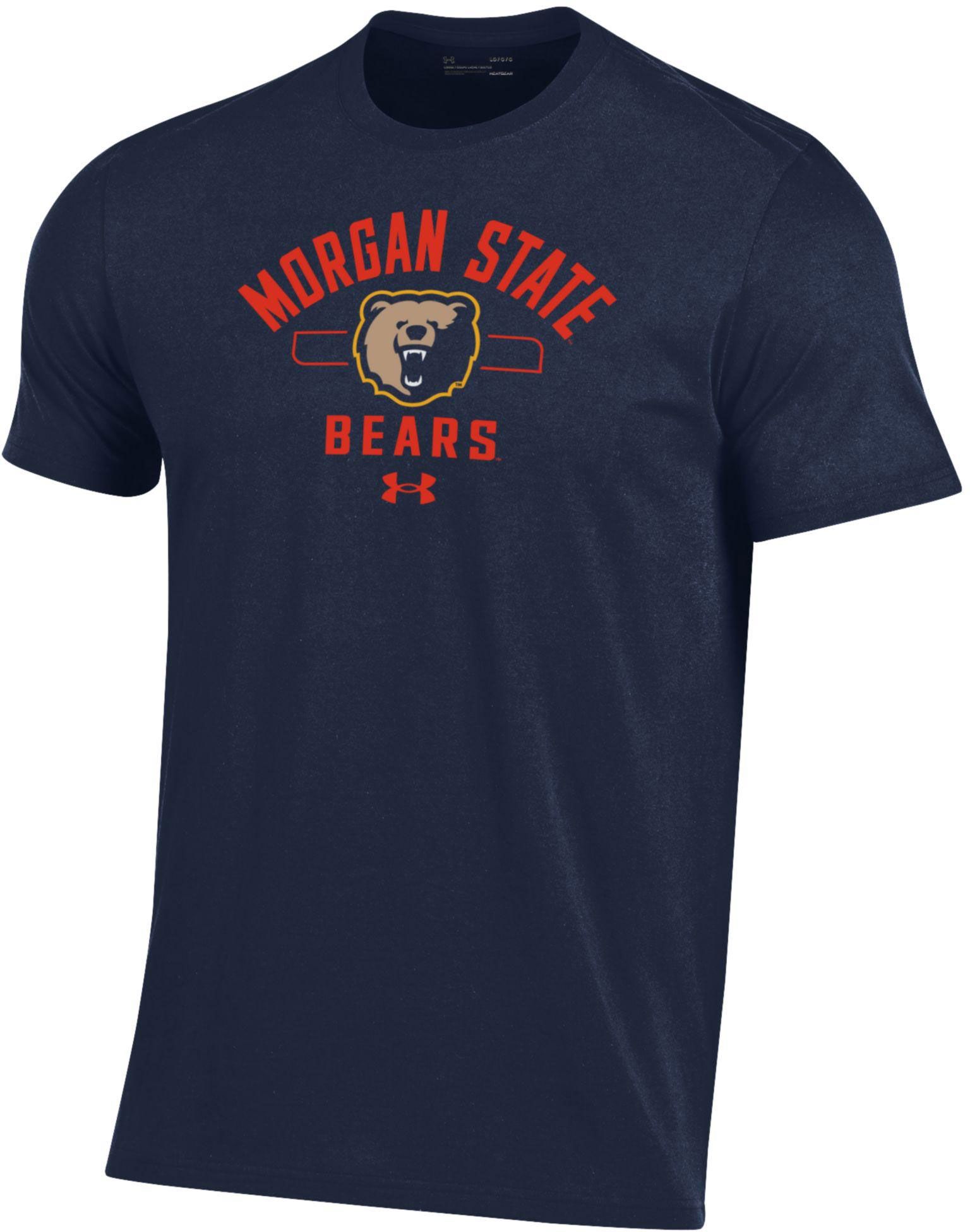 Under Armour Men's Morgan State Bears Navy Performance Cotton T-Shirt