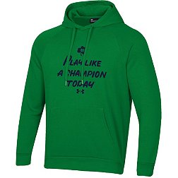 Under Armour Men's Notre Dame Fighting Irish Green Play Like a Champ Hoodie