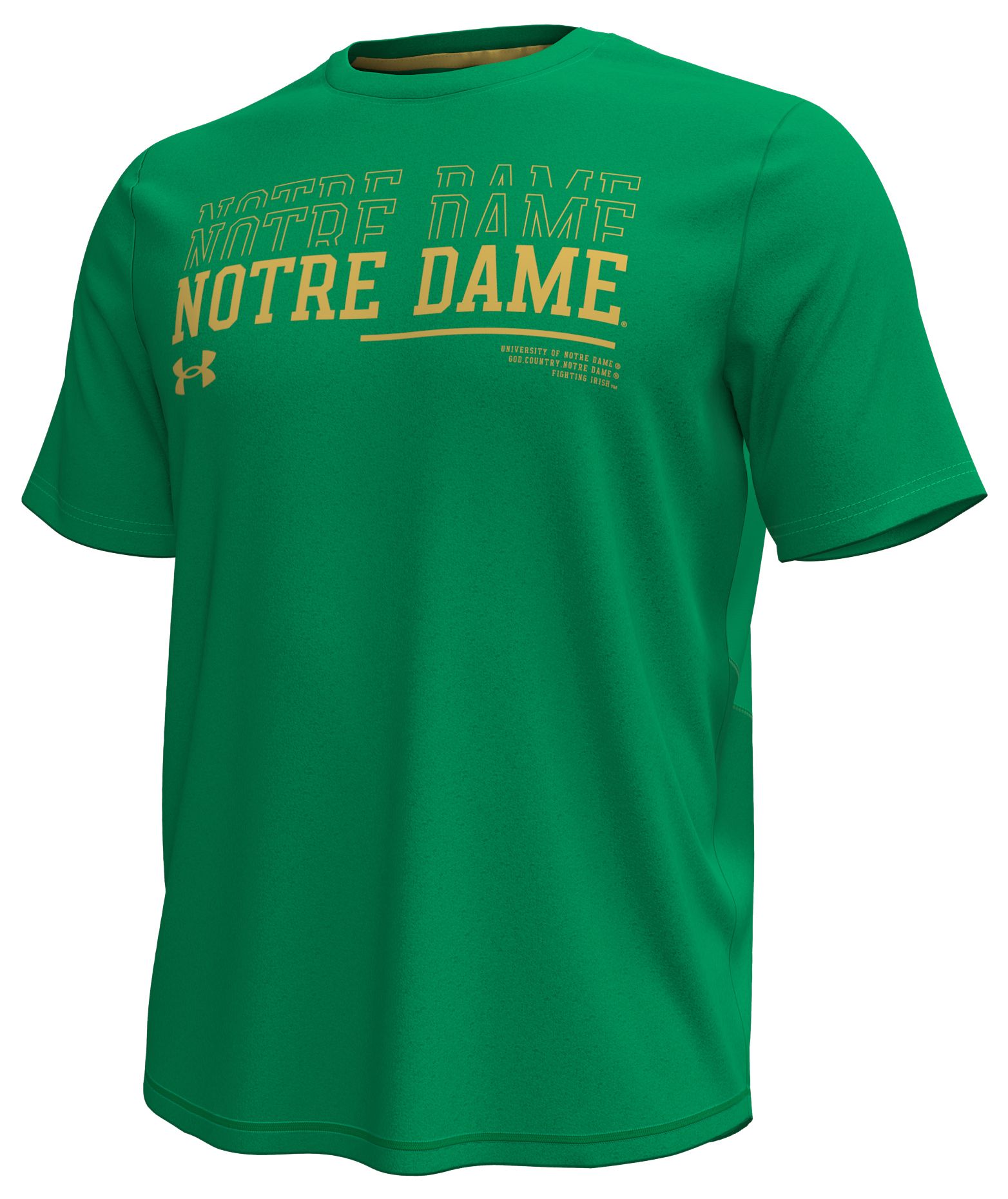 Under Armour Men's Notre Dame Fighting Irish Kelly Green Knockout T-Shirt