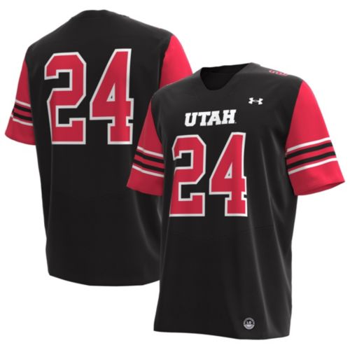 Under Armour Men's Utah Utes Black Replica Football Jersey