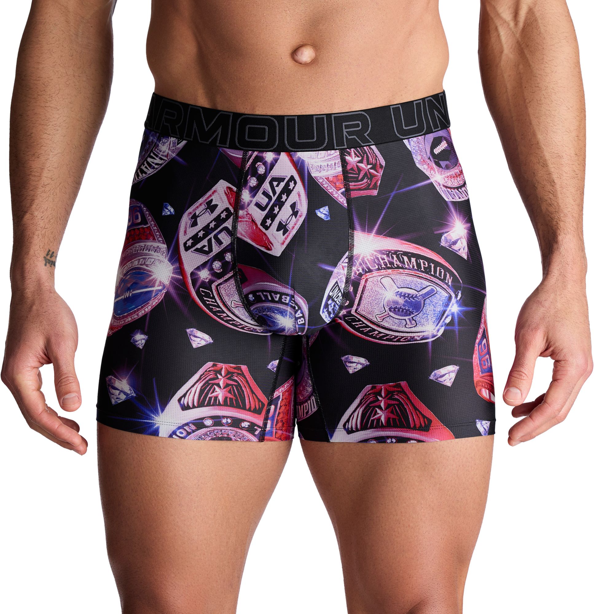 Under Armour Men's Performance Tech Mesh 6'' Graphic Boxer Briefs