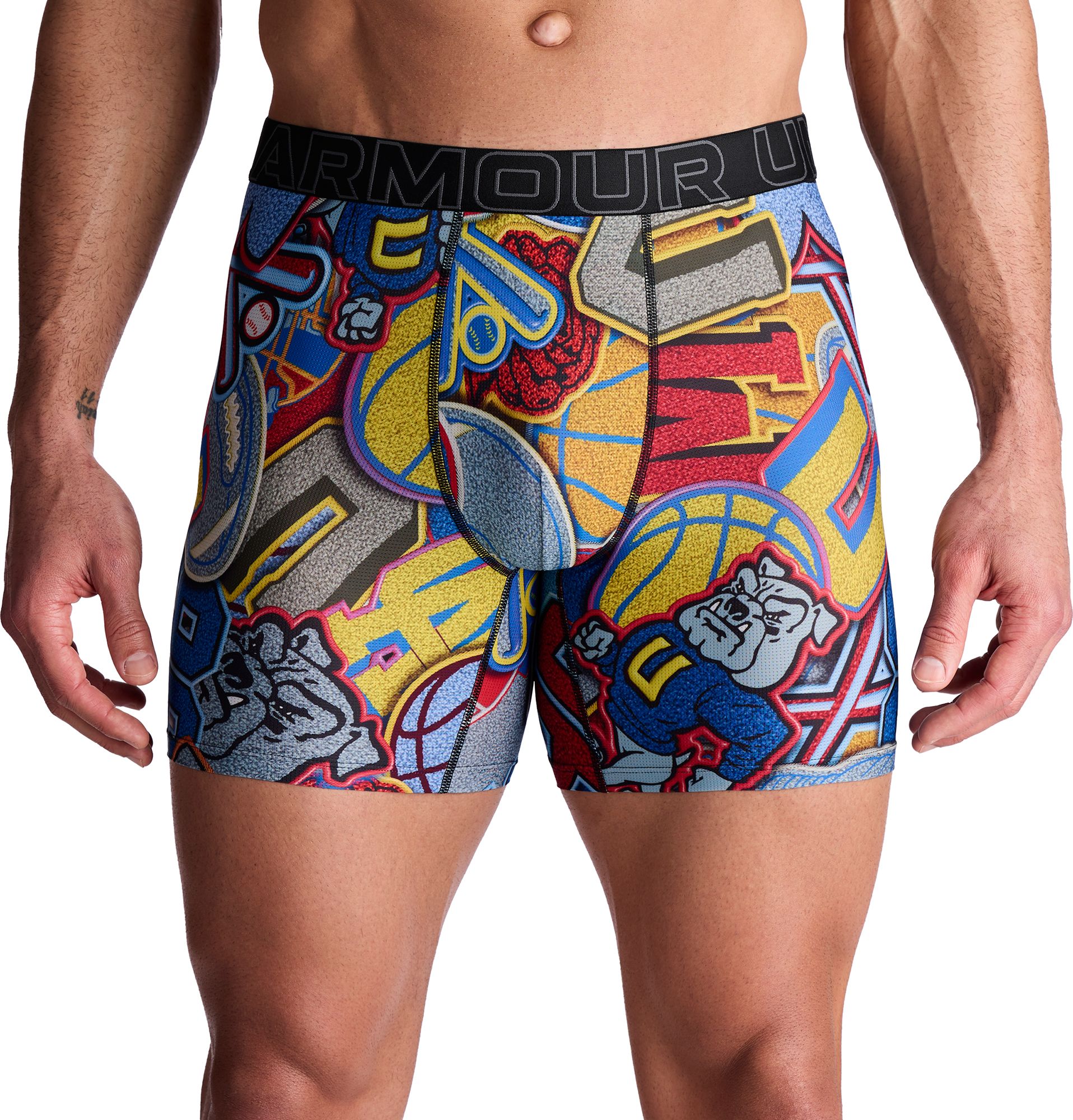 Under Armour Men's Performance Tech Mesh 6'' Graphic Boxer Briefs