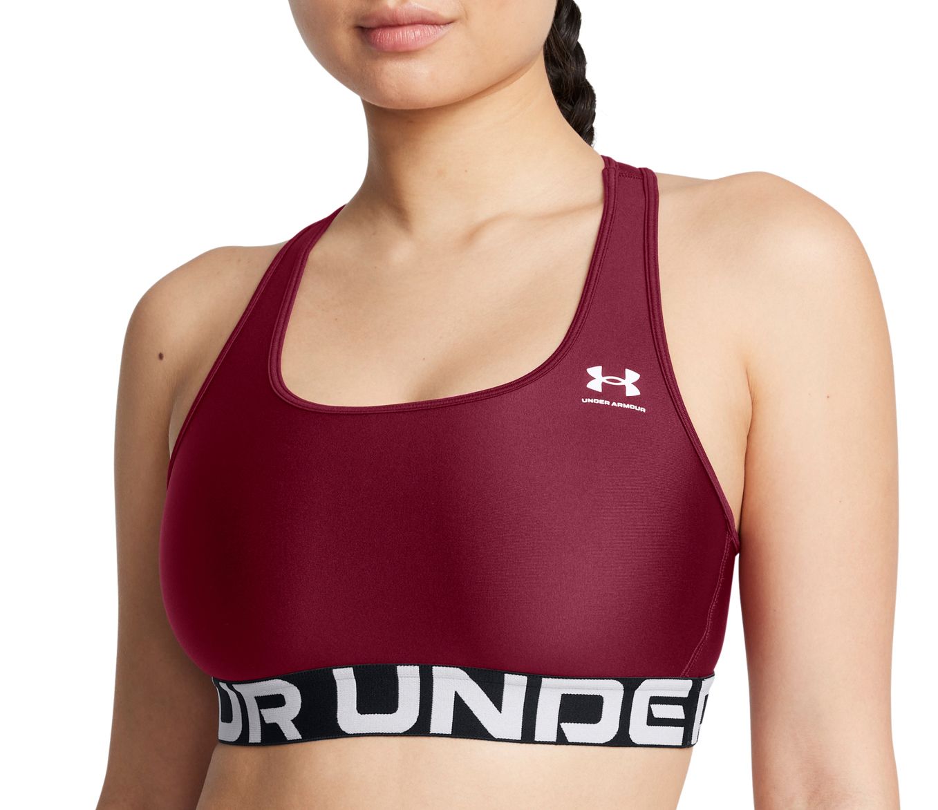 Under Armour Women's HeatGear Mid Branded Sports Bra