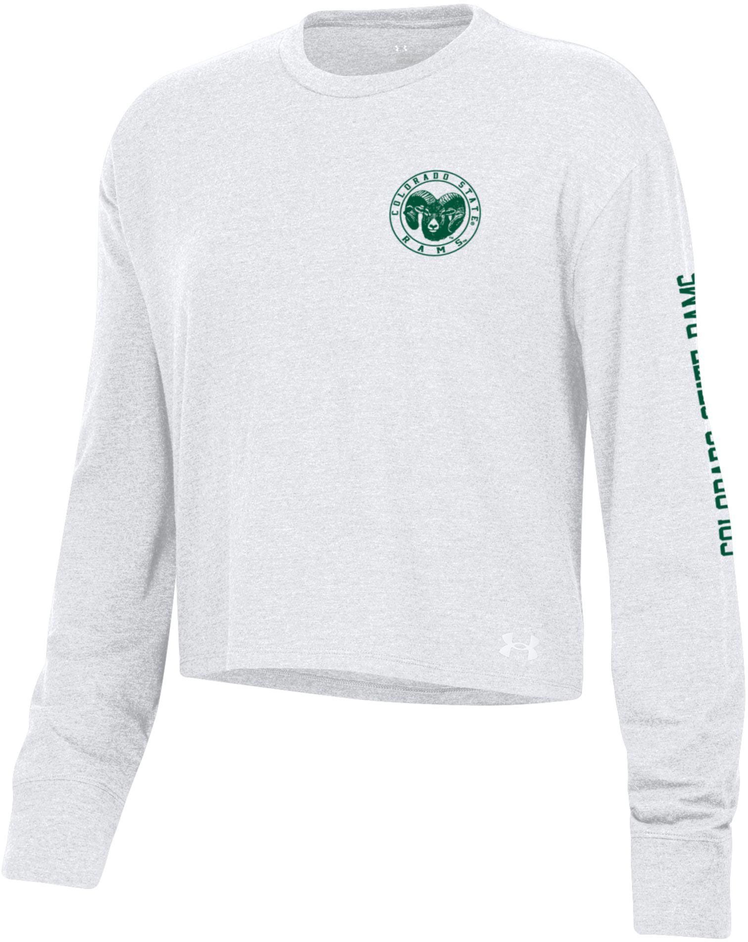 Under Armour Women's Colorado State Rams White All Day Long Sleeve T-Shirt