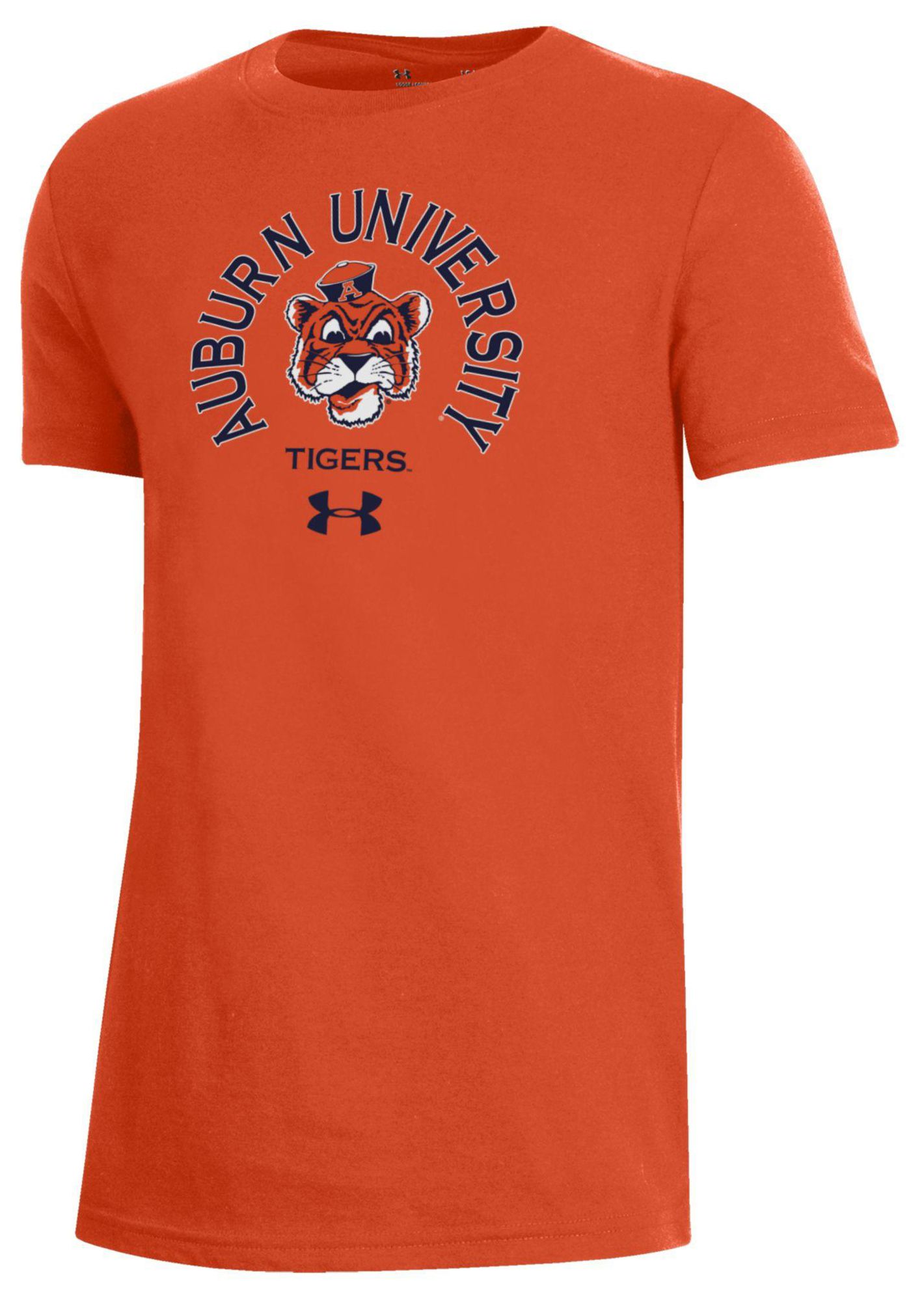 Under Armour Youth Auburn Tigers Orange Performance Cotton T-Shirt