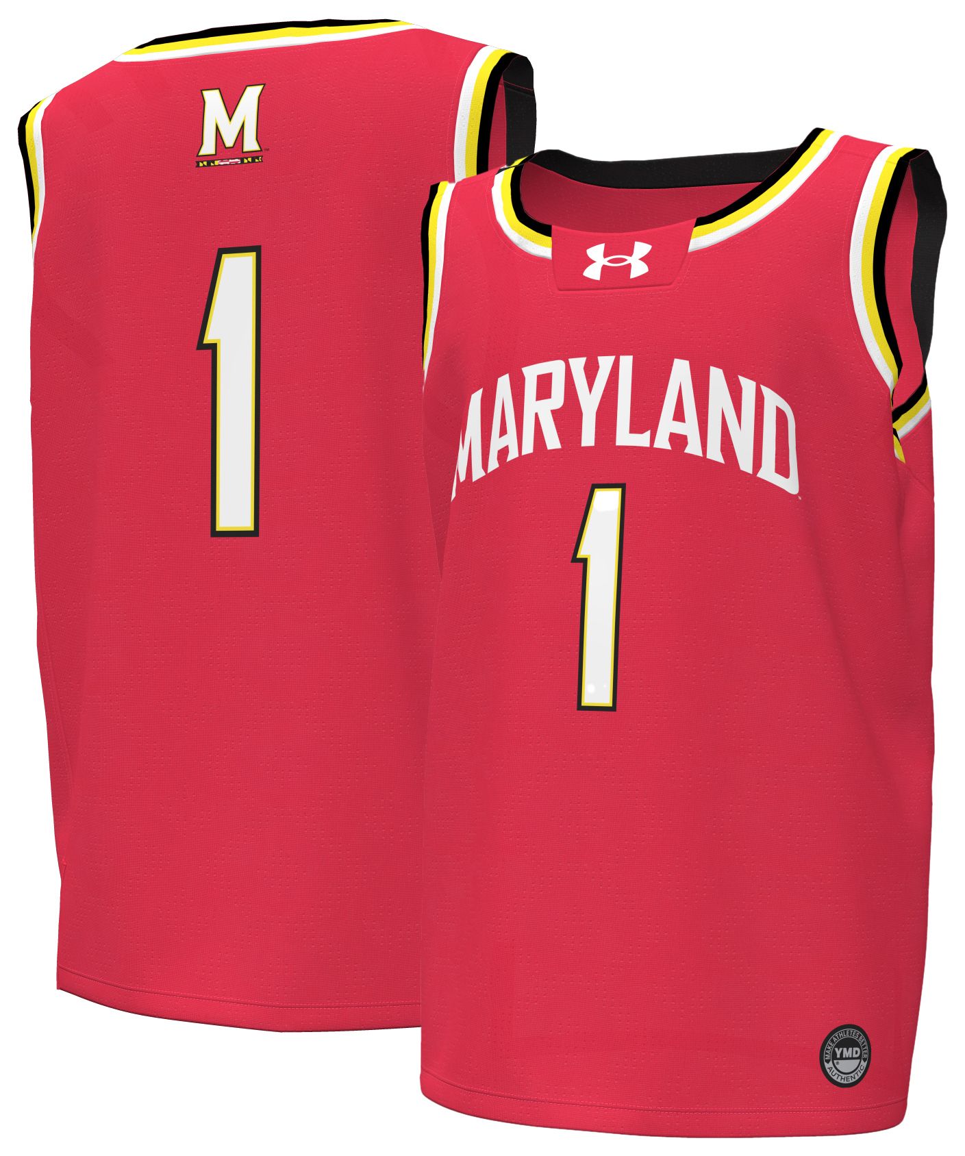 Under Armour Youth Maryland Terrapins Red Replica Basketball Jersey