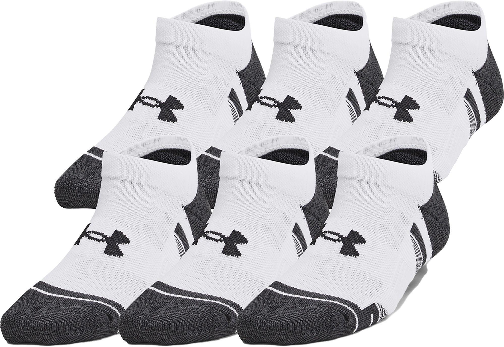 Under Armour Youth Performance Tech 6-Pack No Show Socks