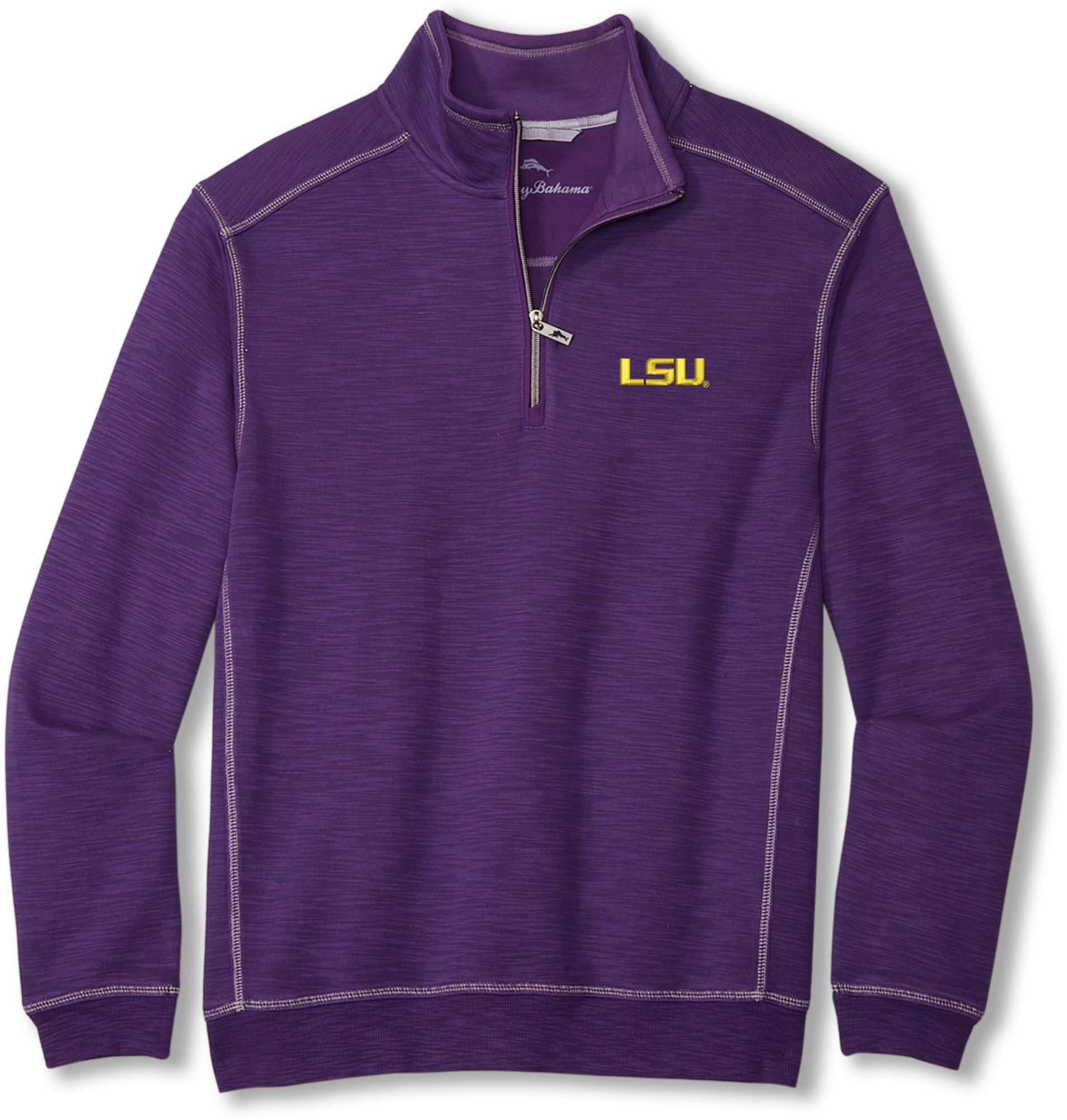 Tommy Bahama Men's LSU Tigers Purple Tobago Bay Pullover Half-Zip