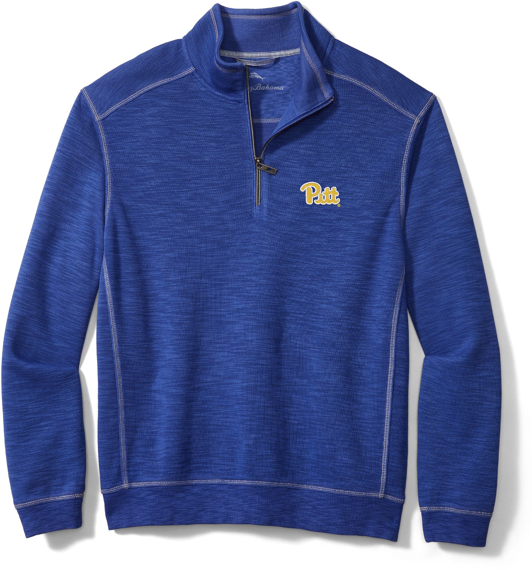 Tommy Bahama Men's Pitt Panthers Blue Tobago Bay Pullover Half-Zip
