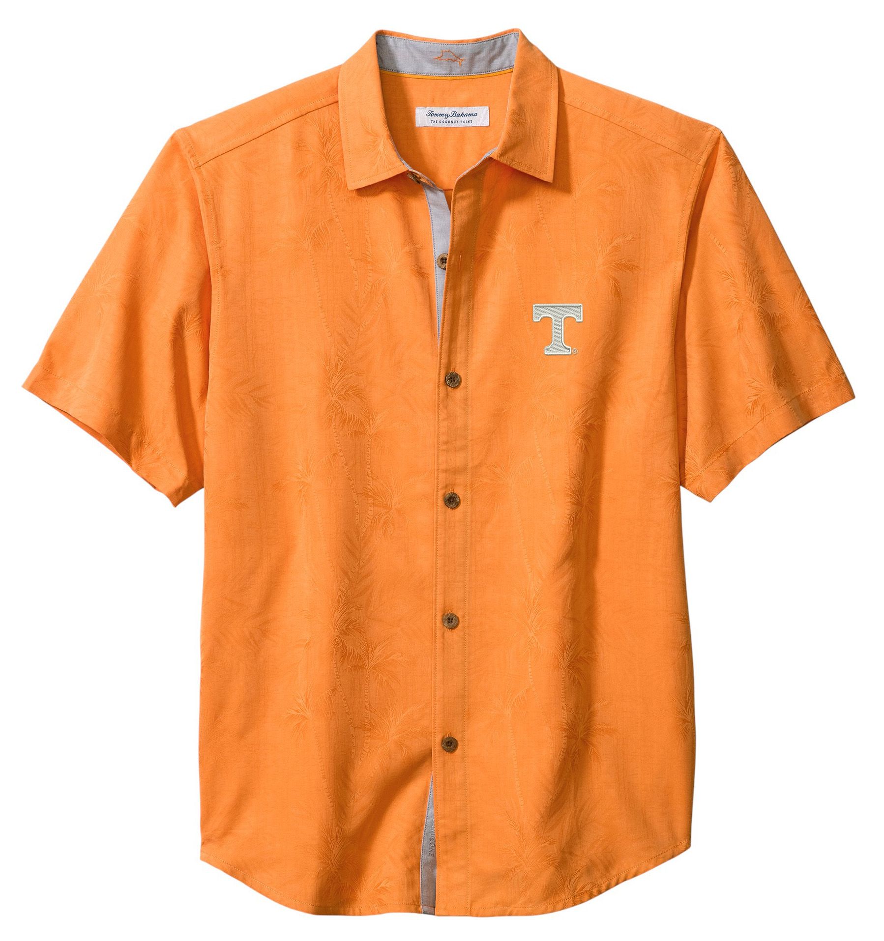Tommy Bahama Men's Tennessee Volunteers Tennessee Orange Palm Vista Short Sleeve Button-Down Shirt