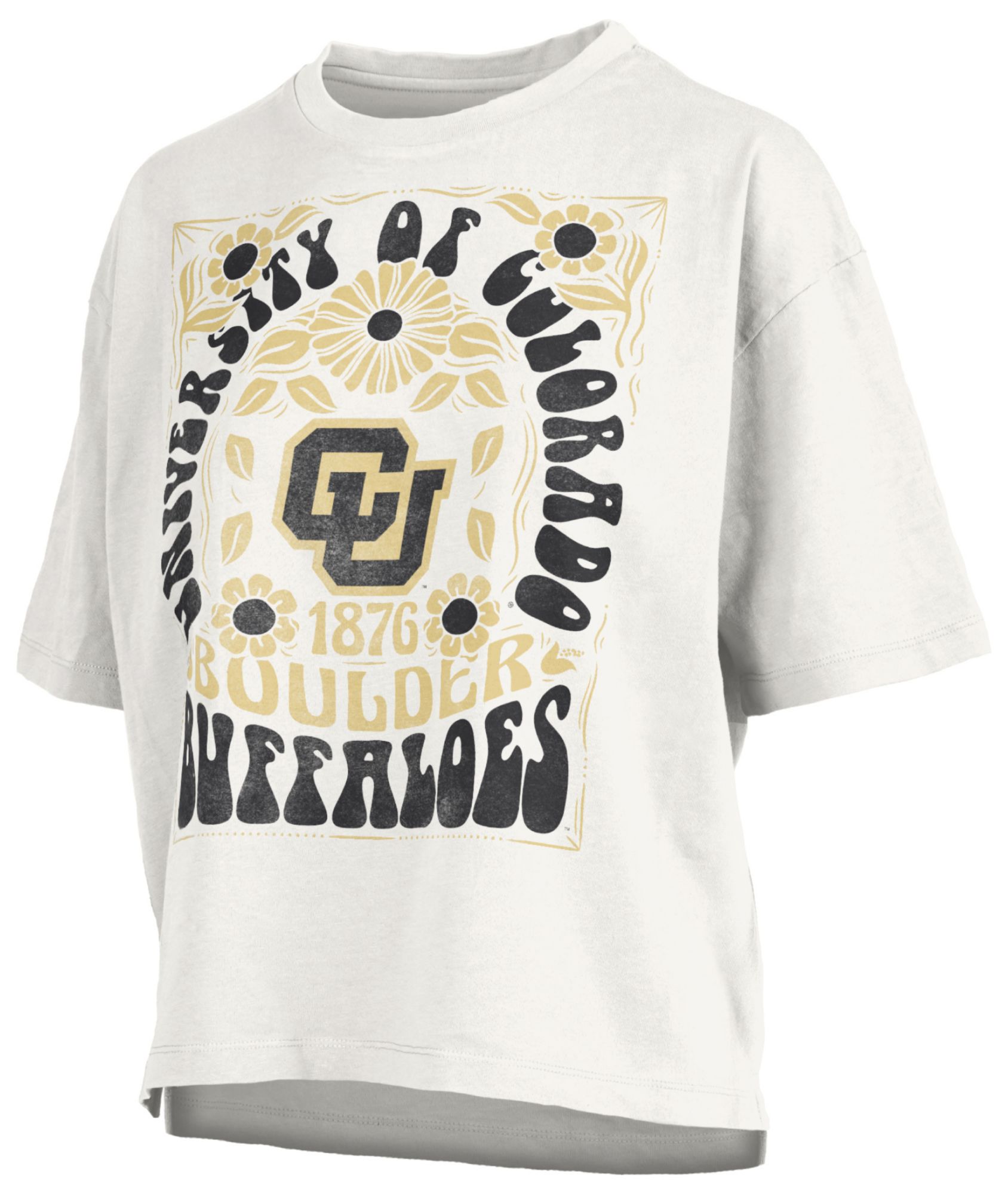 Pressbox Women's Colorado Buffaloes White Harmony T-Shirt