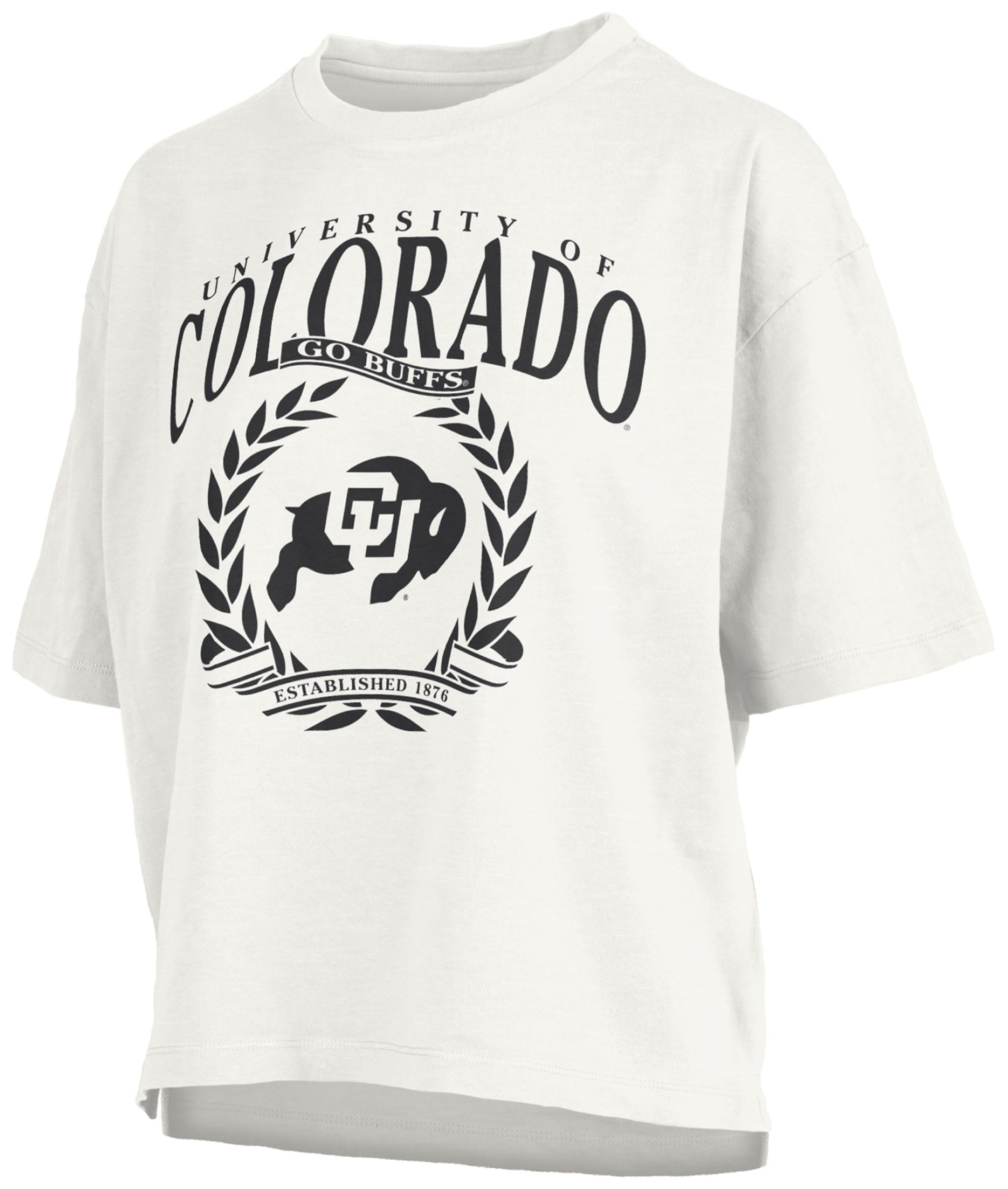 Pressbox Women's Colorado Buffaloes White Chandler T-Shirt